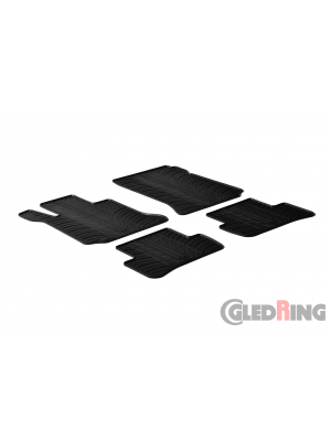 Original Gledring Passform Fußmatten Gummimatten 4 Tlg.+Fixing - Mercedes-Benz C Klasse W204 204 2007-2013